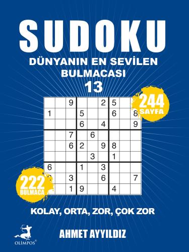 Sudoku 13 - Dünyanın En Sevilen Bulmacası - Olimpos Yayınları Kitap Do