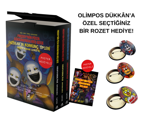 Fazbear`in Korkunç Tipleri Çizgi Roman Serisi ( 3 Kitaplık Kutulu Set ) - POSTER HEDİYELİ