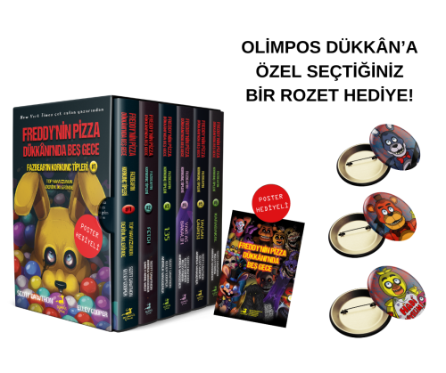 Fazbear`in Korkunç Tipleri Serisi - 6 Kitaplık Kutulu Set (1-2-3-4-5-6) - POSTER HEDİYELİ