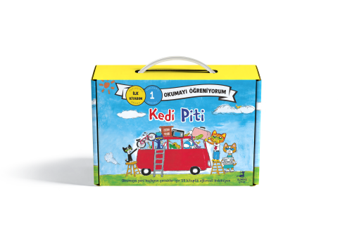 Kedi Piti Kutulu Set - Olimpos Yayınları Kitap Dolu Günler Diler...