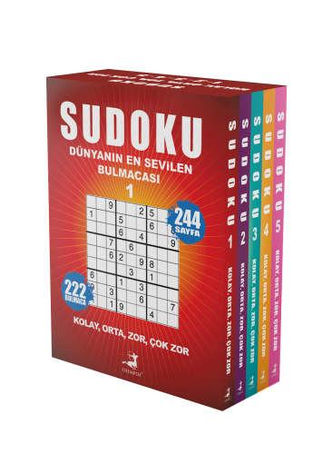 Sudoku Dünyanın En Sevilen Bulmacası 5 Kitap Set (1-2-3-4-5)