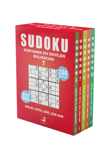 Sudoku Dünyanın En Sevilen Bulmacası 5 Kitap Set (6-7-8-9-10)