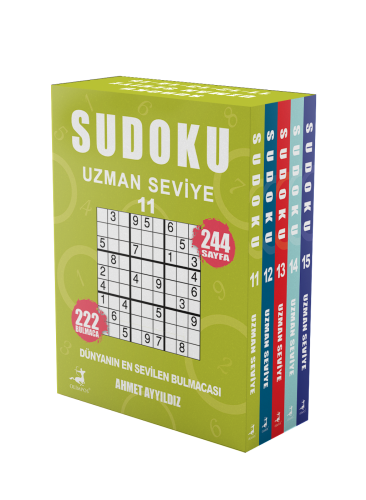 Sudoku Uzman Seviye 5 Kitap Set (11-12-13-14-15)