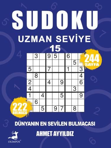 Sudoku 15 - Uzman Seviye - Olimpos Yayınları Kitap Dolu Günler Diler..